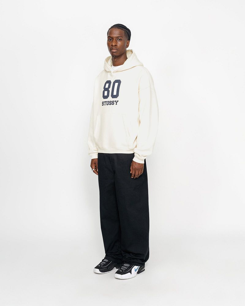 STUSSY 80 RELAXED HOODIE Blanche | STUSSY-56239