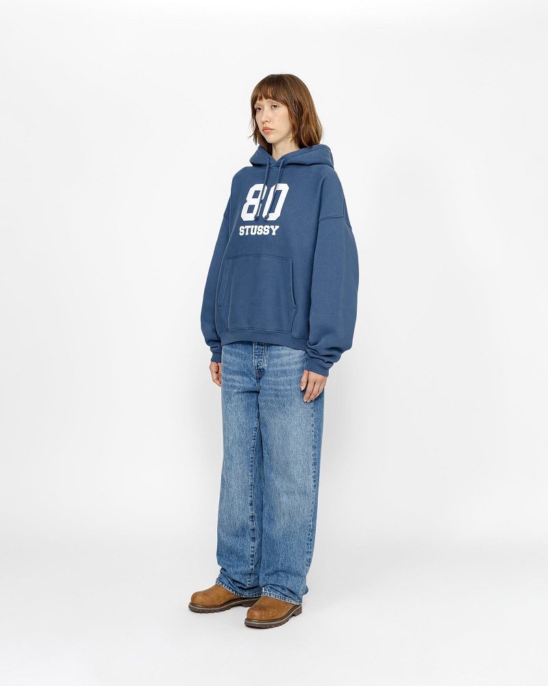 STUSSY 80 RELAXED HOODIE Bleu | STUSSY-56238