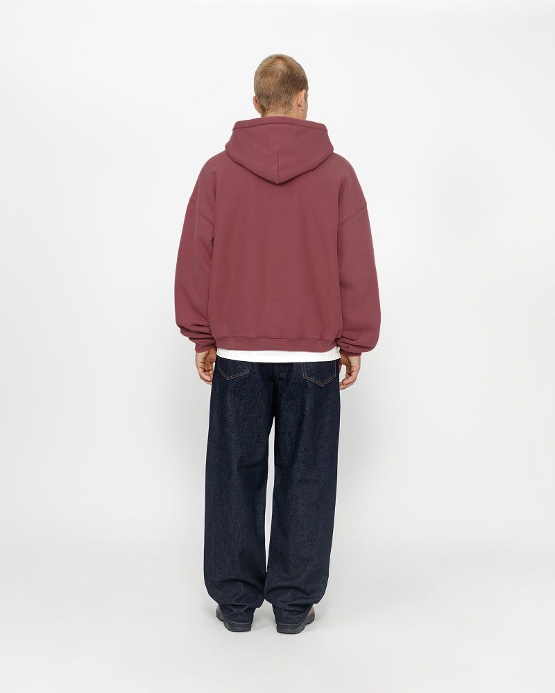 STUSSY 80 RELAXED HOODIE Bordeaux | STUSSY-56240