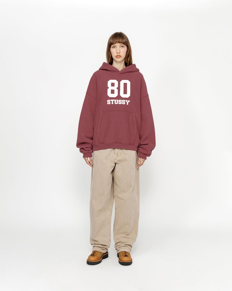 STUSSY 80 RELAXED HOODIE Bordeaux | STUSSY-56240
