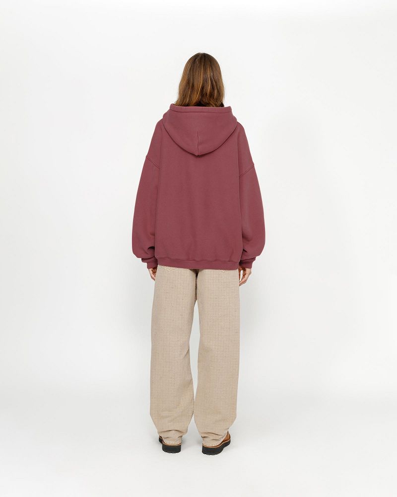 STUSSY 80 RELAXED HOODIE Bordeaux | STUSSY-56240