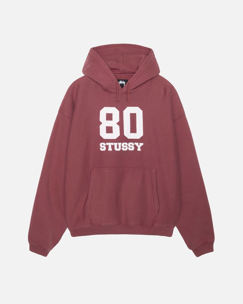 STUSSY 80 RELAXED HOODIE Bordeaux | STUSSY-56240