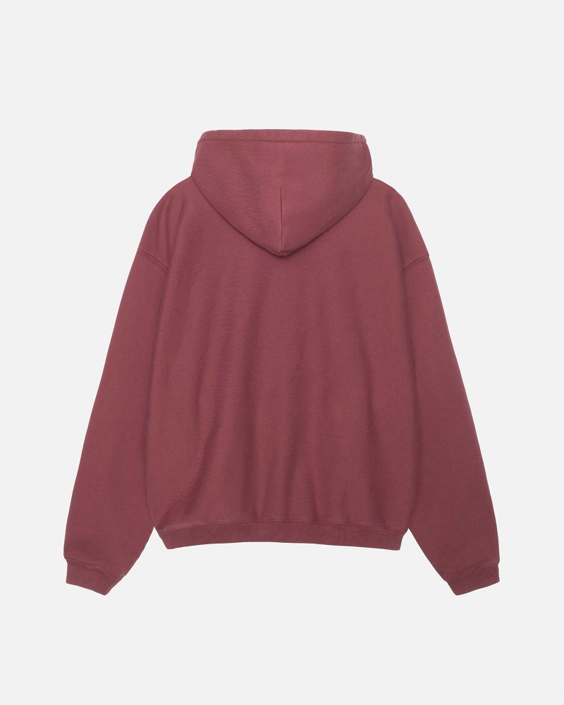 STUSSY 80 RELAXED HOODIE Bordeaux | STUSSY-56240