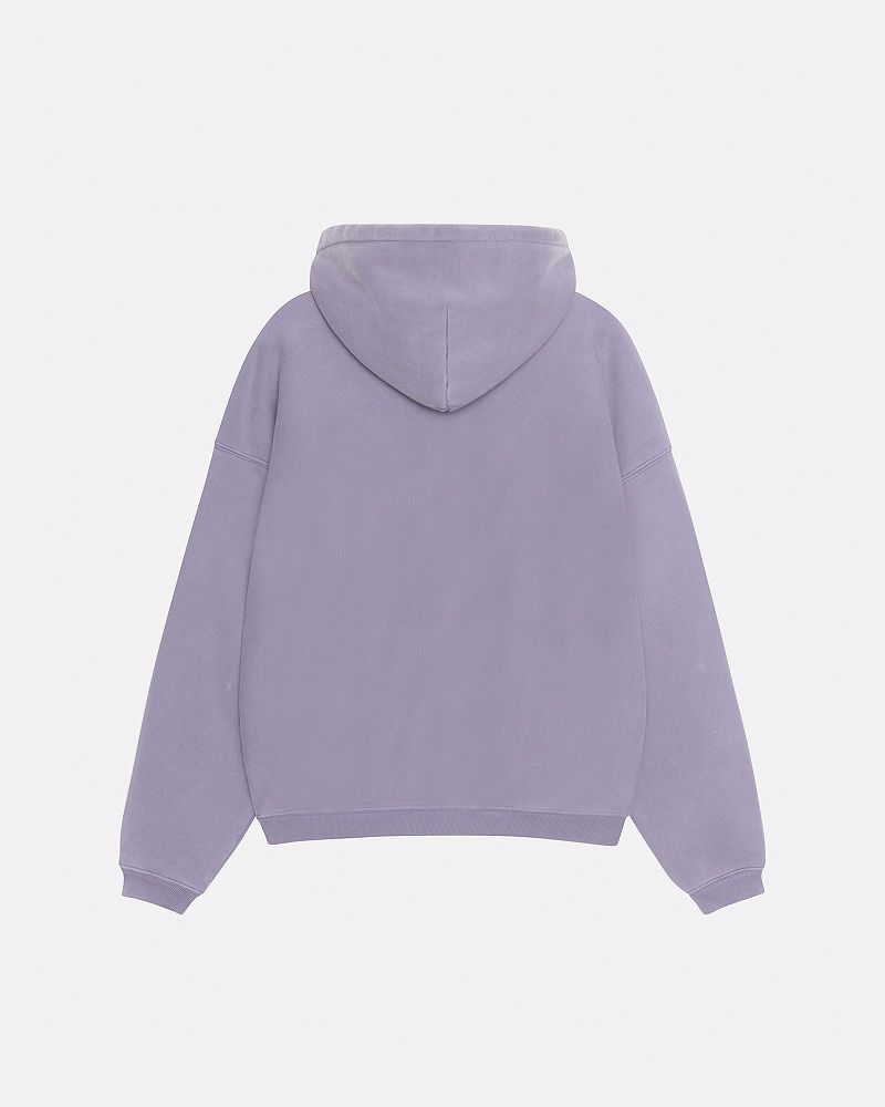 STUSSY 80 RELAXED HOODIE Grise Violette | STUSSY-56276
