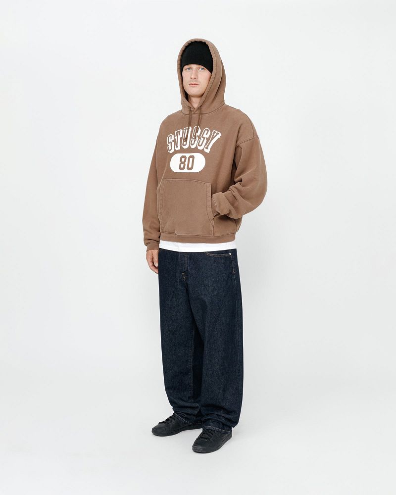 STUSSY 80 RELAXED HOODIE Marron | STUSSY-56275