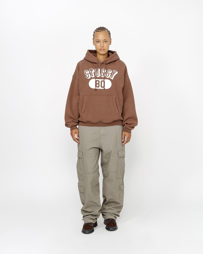 STUSSY 80 RELAXED HOODIE Marron | STUSSY-56275