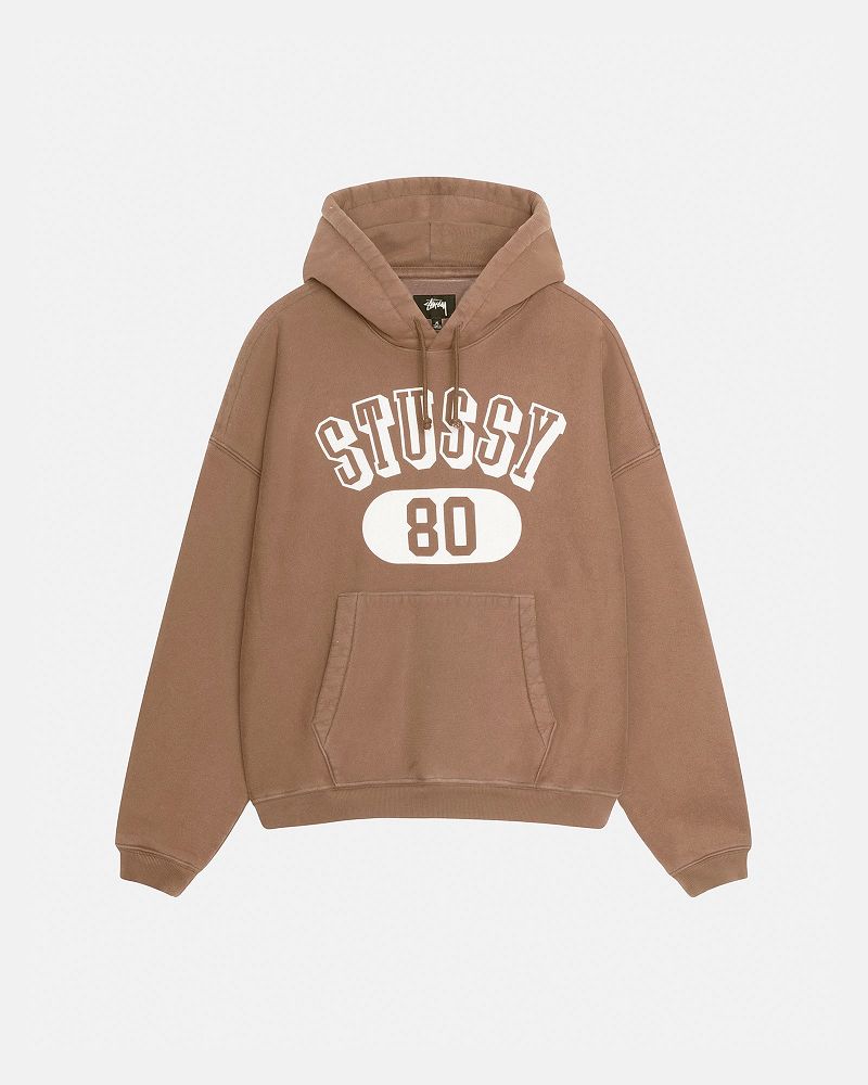 STUSSY 80 RELAXED HOODIE Marron | STUSSY-56275