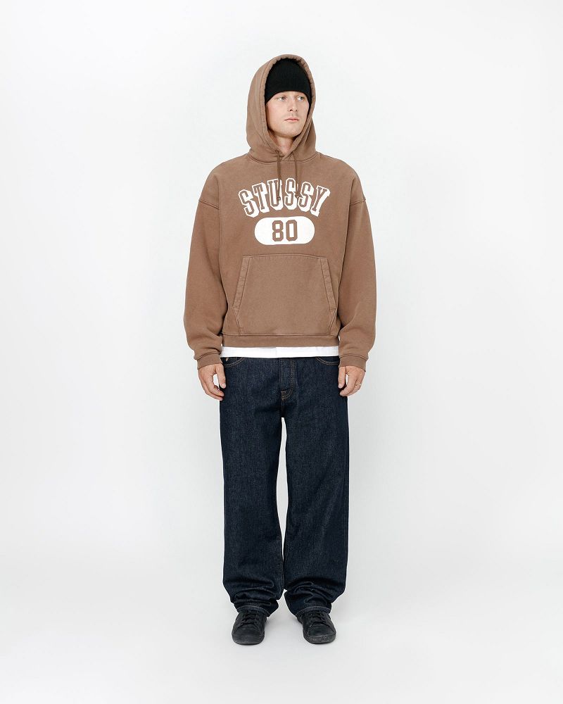 STUSSY 80 RELAXED HOODIE Marron | STUSSY-56275