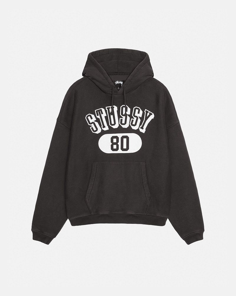 STUSSY 80 RELAXED HOODIE Noir | STUSSY-56274