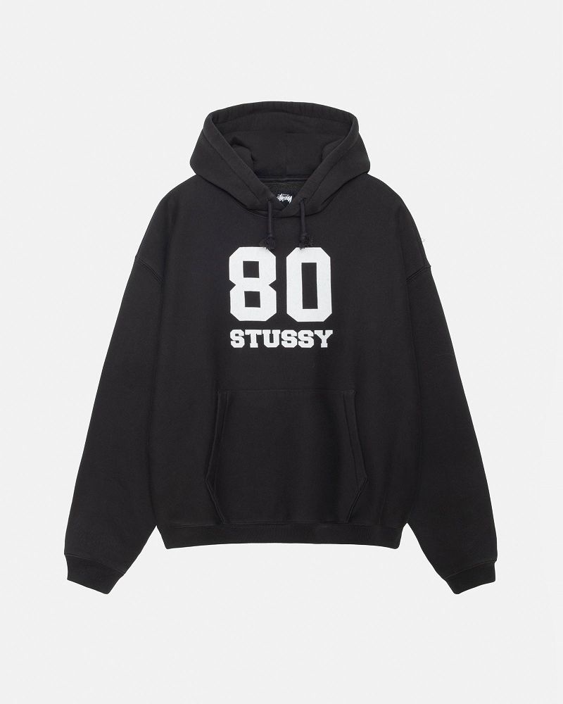 STUSSY 80 RELAXED HOODIE Noir | STUSSY-56237