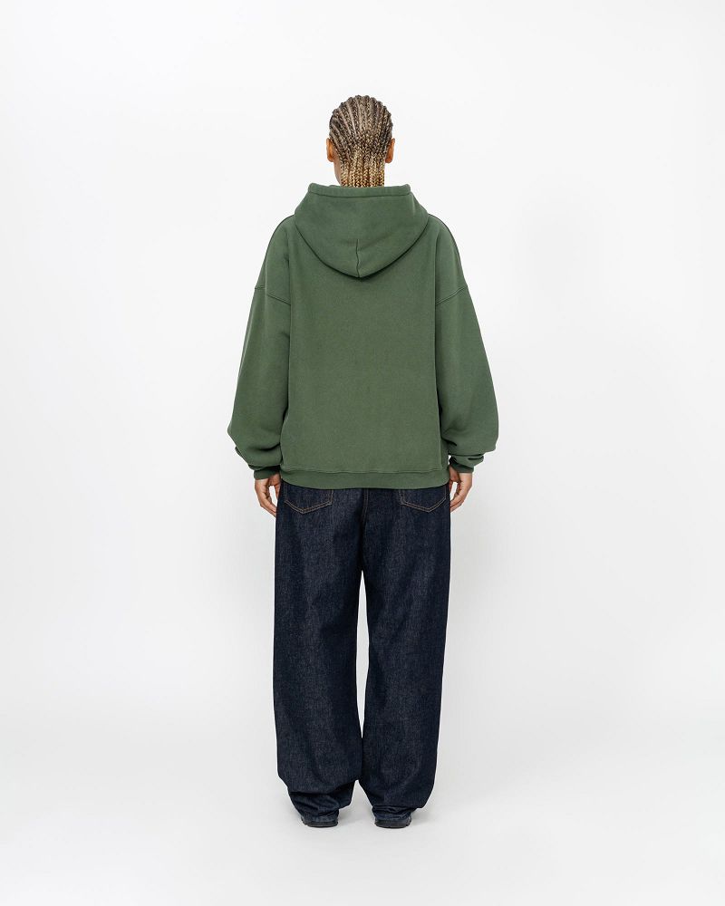 STUSSY 80 RELAXED HOODIE Vert Foncé | STUSSY-56277
