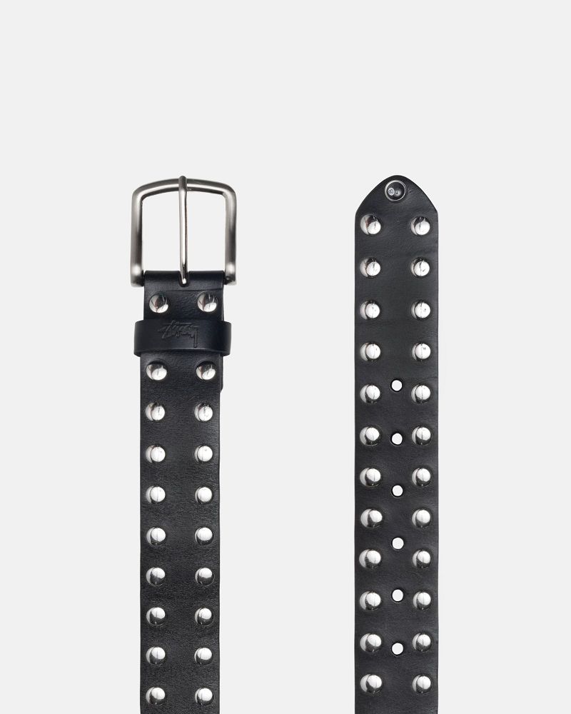 STUSSY 8 BALL STUDDED BELT Noir | STUSSY-55906