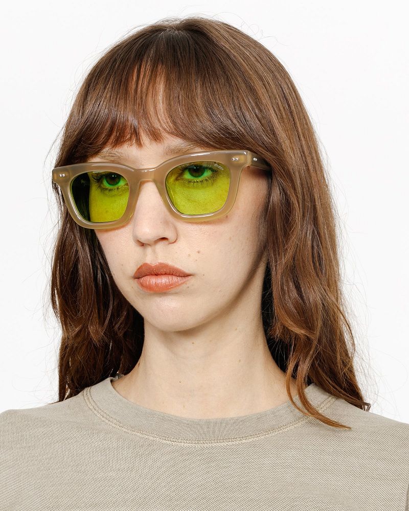 STUSSY ACE SUNGLASSES Beige Vert Clair | STUSSY-55940