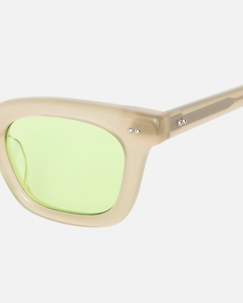 STUSSY ACE SUNGLASSES Beige Vert Clair | STUSSY-55940