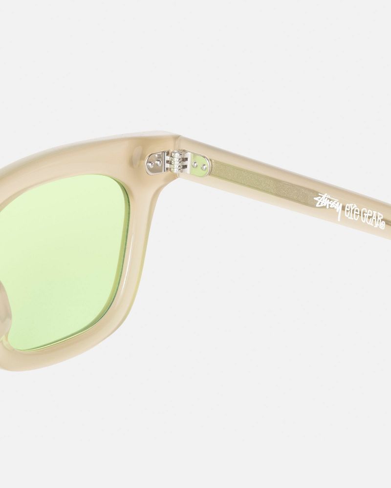 STUSSY ACE SUNGLASSES Beige Vert Clair | STUSSY-55940