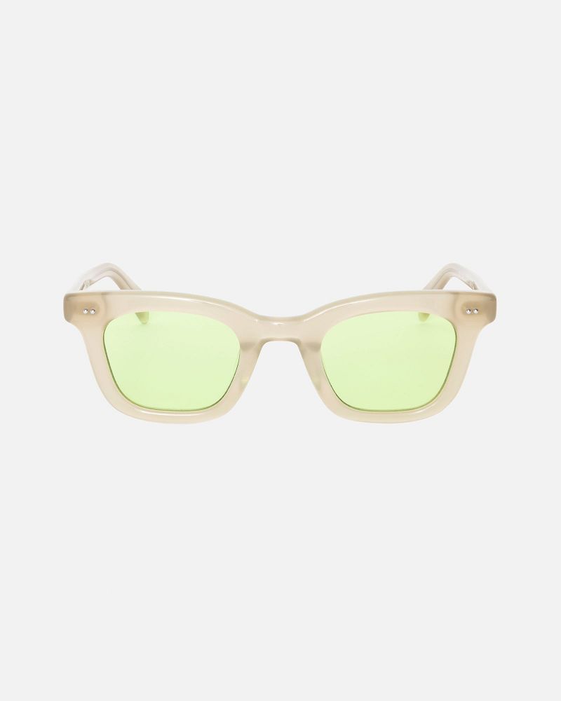 STUSSY ACE SUNGLASSES Beige Vert Clair | STUSSY-55940