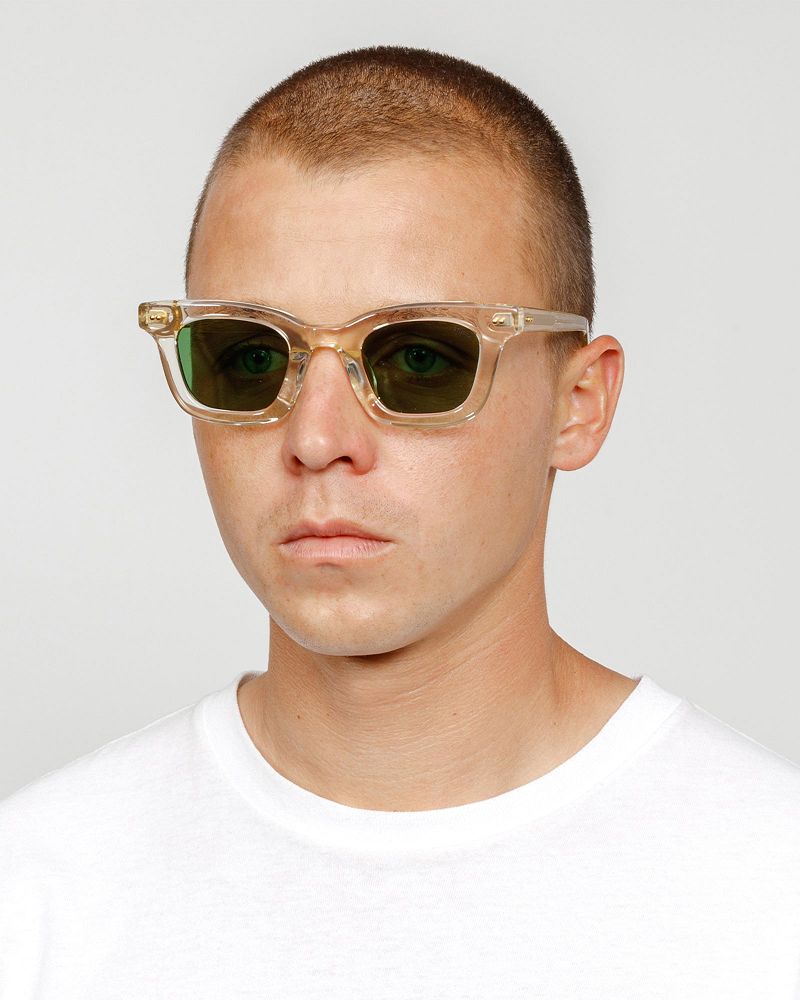 STUSSY ACE SUNGLASSES Beige Vert | STUSSY-55943
