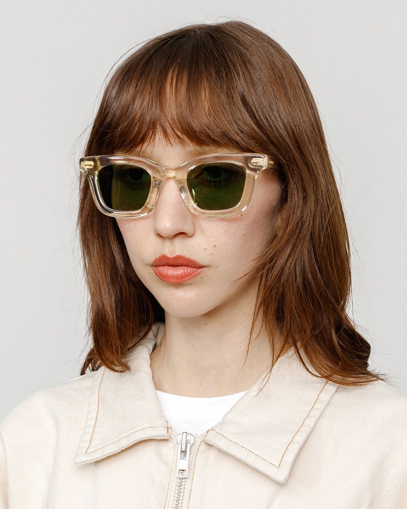 STUSSY ACE SUNGLASSES Beige Vert | STUSSY-55943
