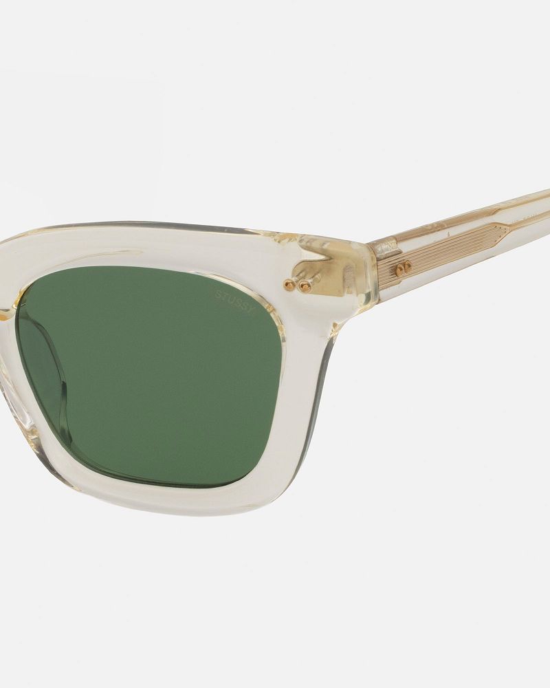 STUSSY ACE SUNGLASSES Beige Vert | STUSSY-55943