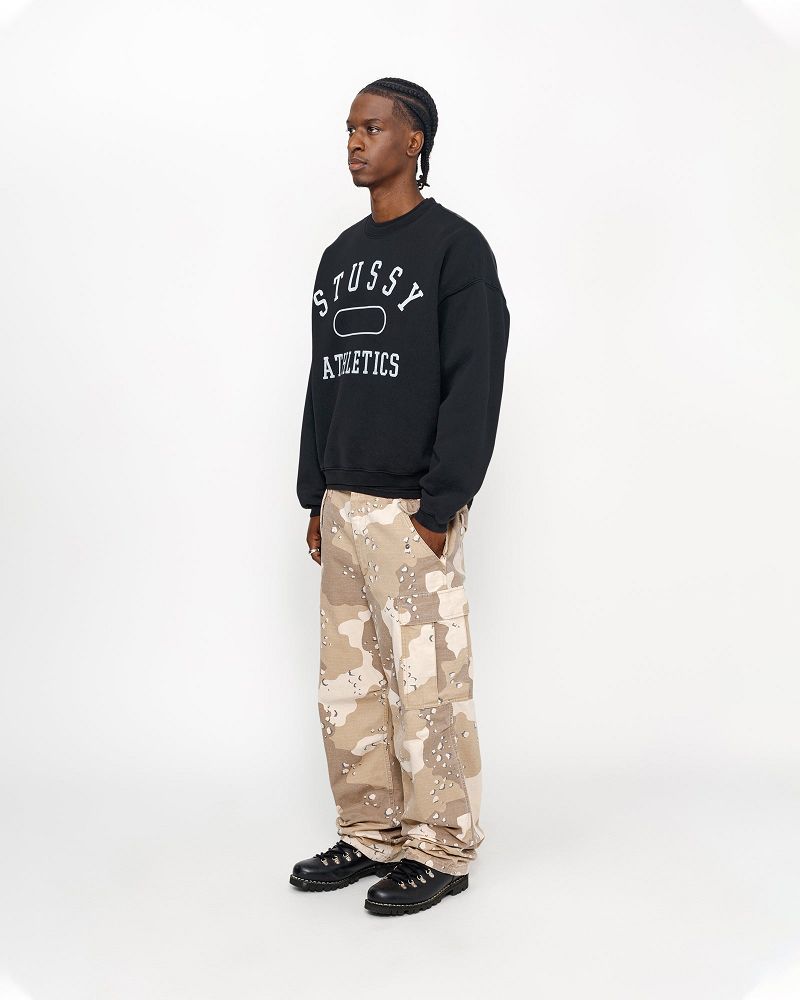 STUSSY ATHLETICS CREW Noir | STUSSY-56207