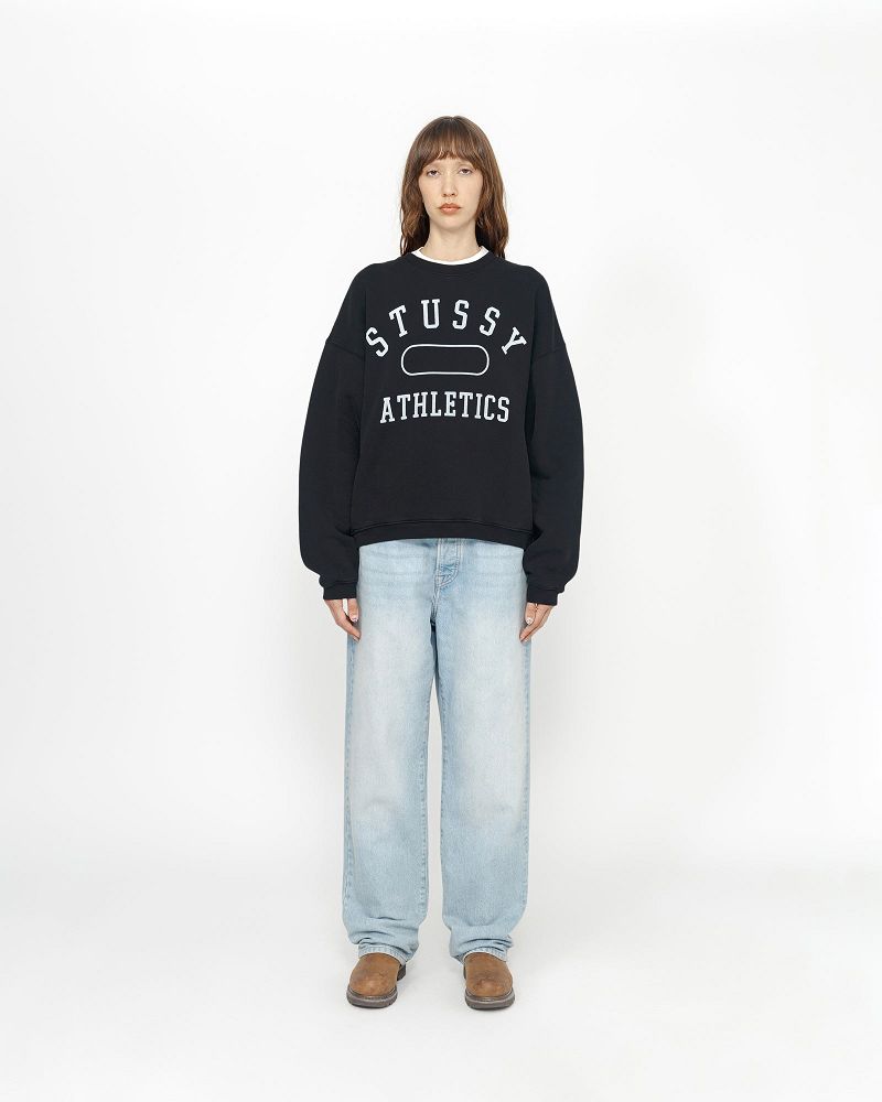 STUSSY ATHLETICS CREW Noir | STUSSY-56207