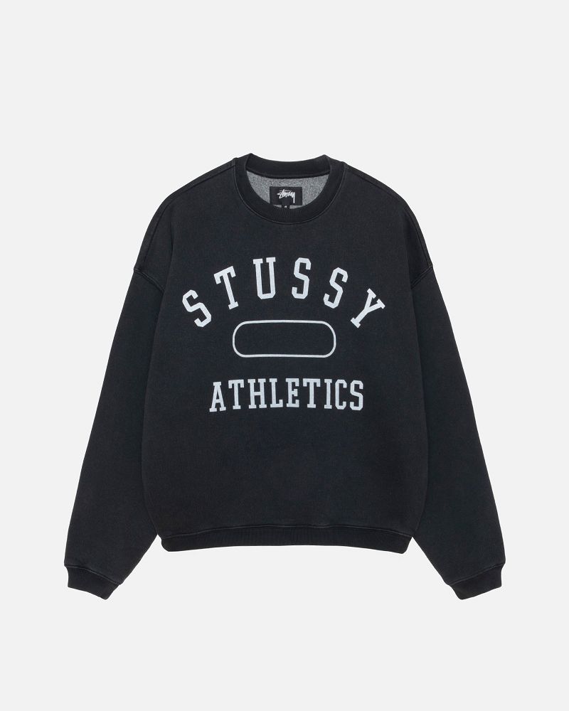STUSSY ATHLETICS CREW Noir | STUSSY-56207