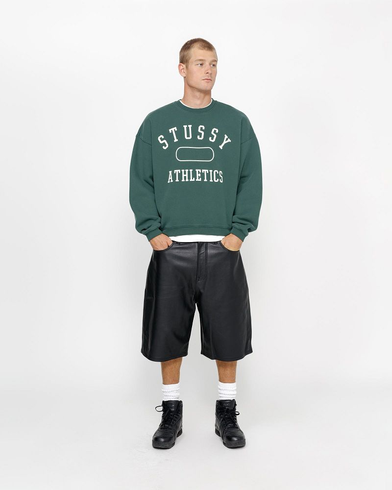 STUSSY ATHLETICS CREW Vert Foncé | STUSSY-56208