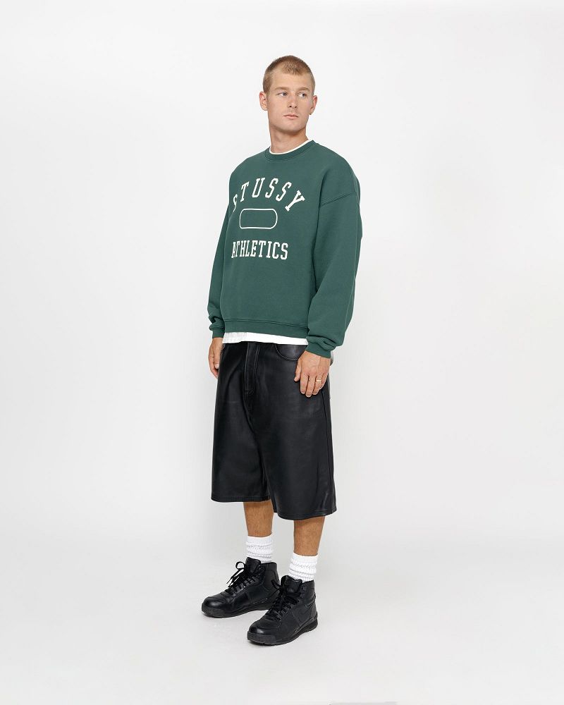 STUSSY ATHLETICS CREW Vert Foncé | STUSSY-56208
