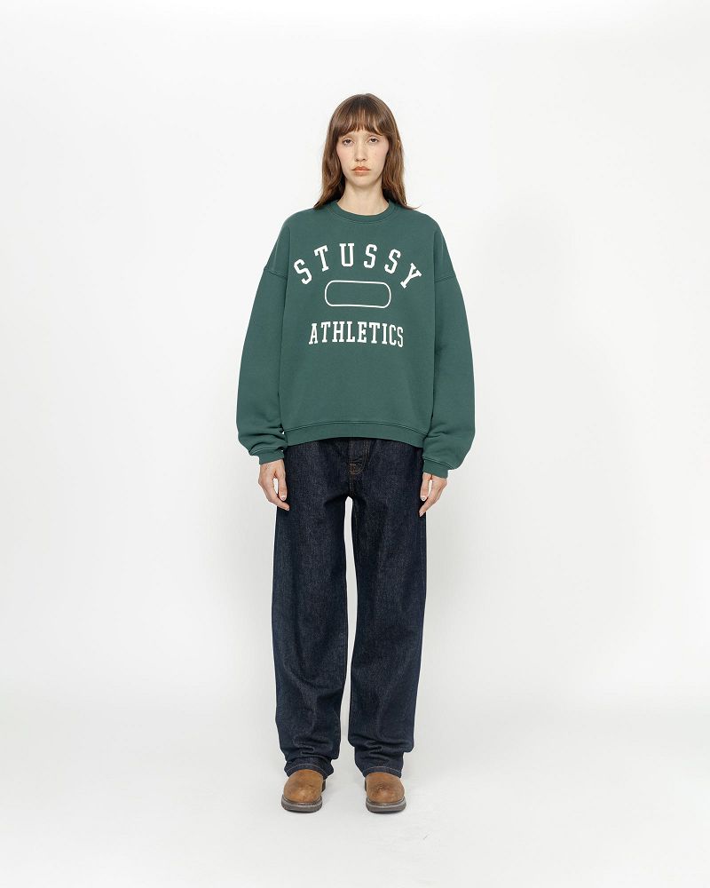 STUSSY ATHLETICS CREW Vert Foncé | STUSSY-56208