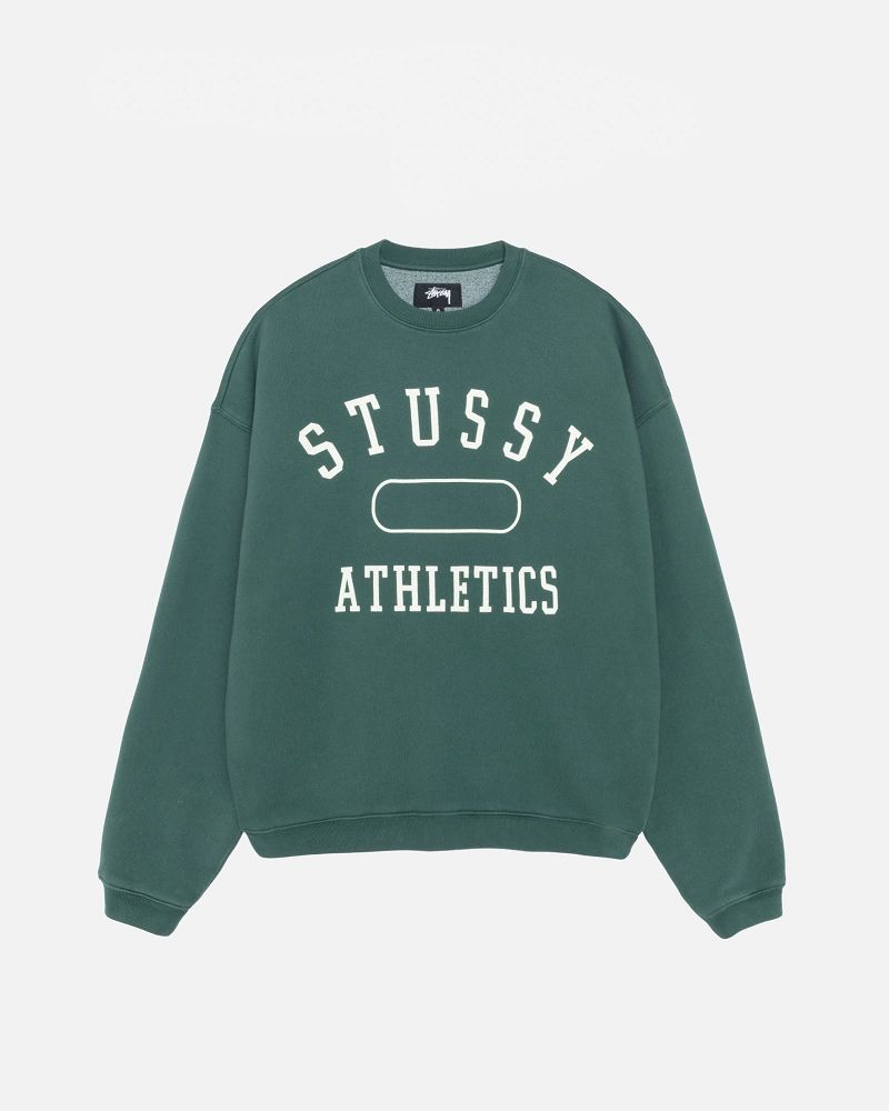 STUSSY ATHLETICS CREW Vert Foncé | STUSSY-56208