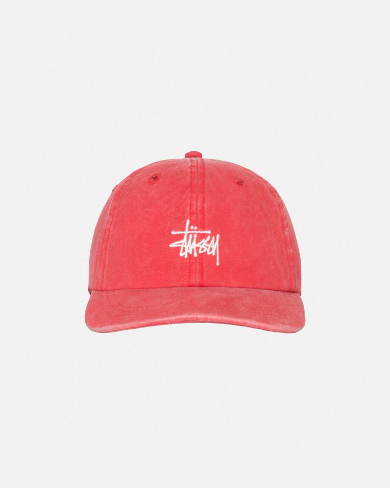 STUSSY BASIC CAP WASHED Rouge | STUSSY-55956