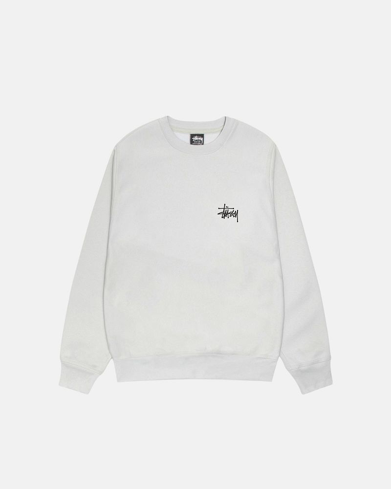 STUSSY BASIC CREW Grise Clair | STUSSY-56222