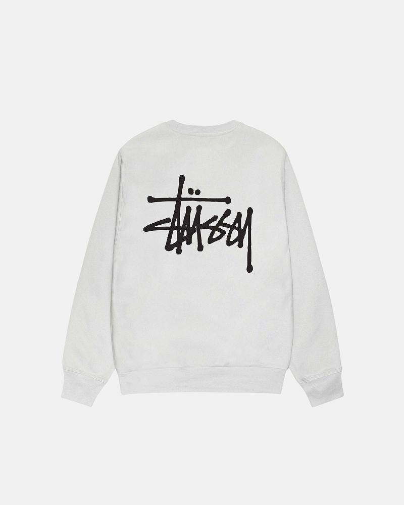 STUSSY BASIC CREW Grise Clair | STUSSY-56222