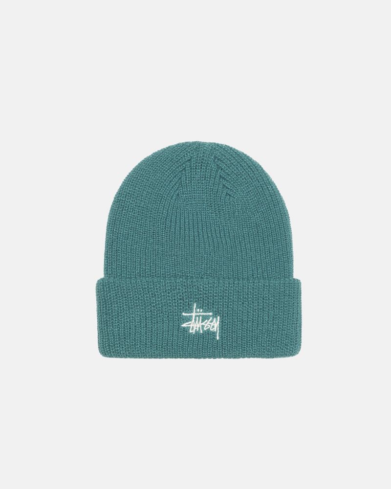 STUSSY BASIC CUFF BEANIE Vert | STUSSY-56019