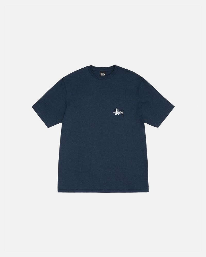STUSSY BASIC TEE Bleu Marine | STUSSY-56299