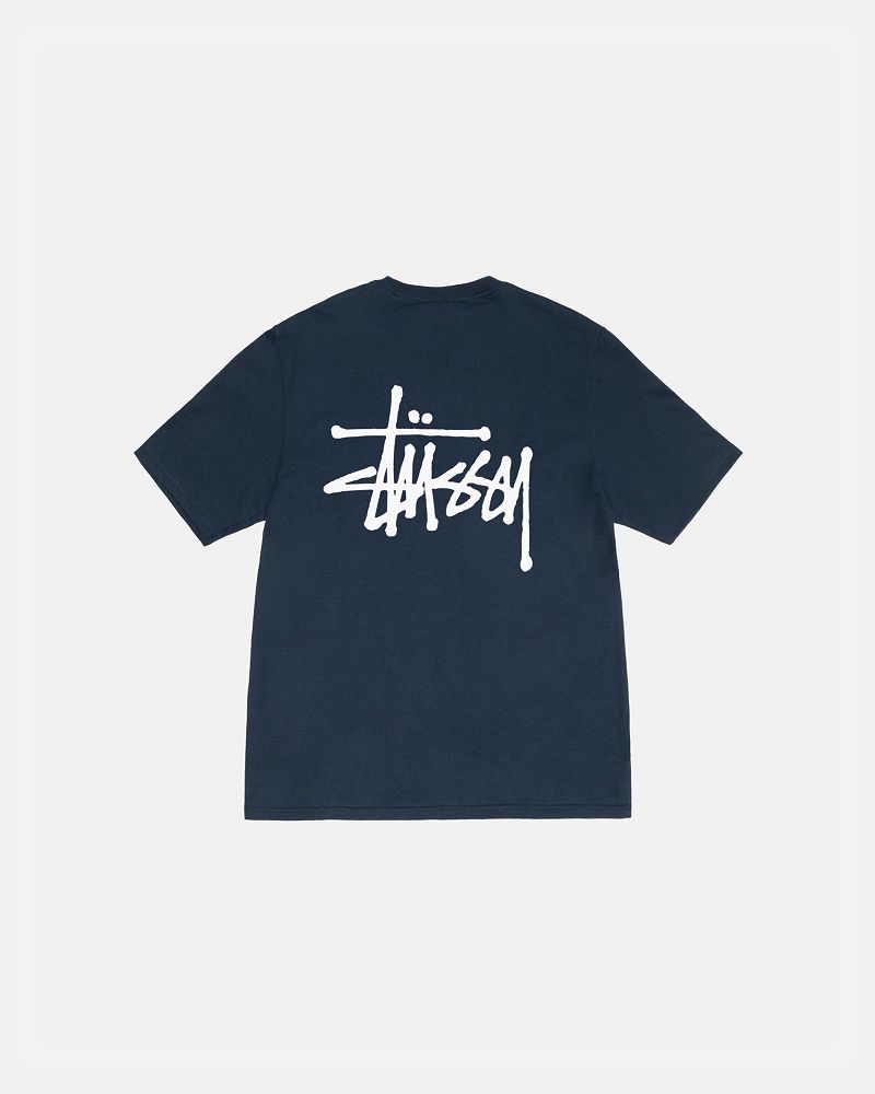 STUSSY BASIC TEE Bleu Marine | STUSSY-56299