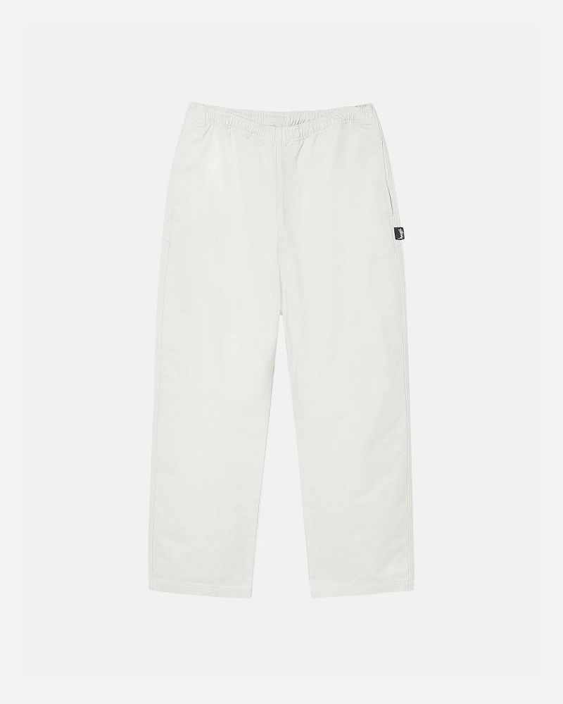 STUSSY BEACH PANT BRUSHED COTTON Beige | STUSSY-56113