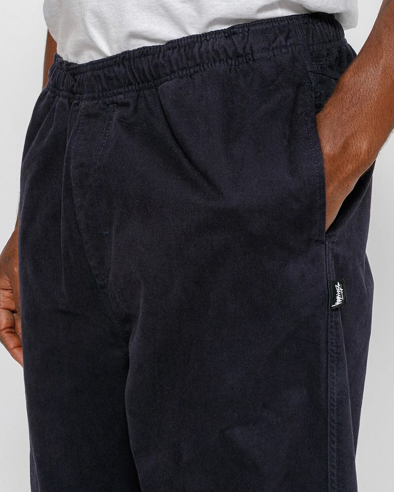 STUSSY BEACH PANT BRUSHED COTTON Bleu Marine | STUSSY-56112