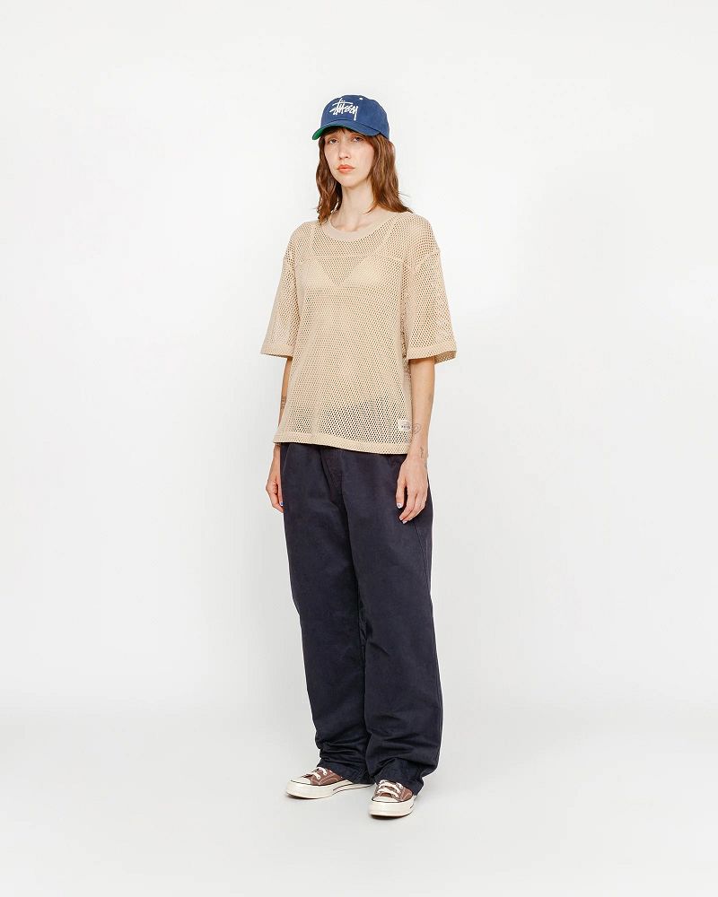 STUSSY BEACH PANT BRUSHED COTTON Bleu Marine | STUSSY-56112