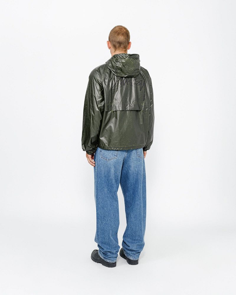 STUSSY BEACH SHELL CRACKED RIPSTOP Vert Clair | STUSSY-56390