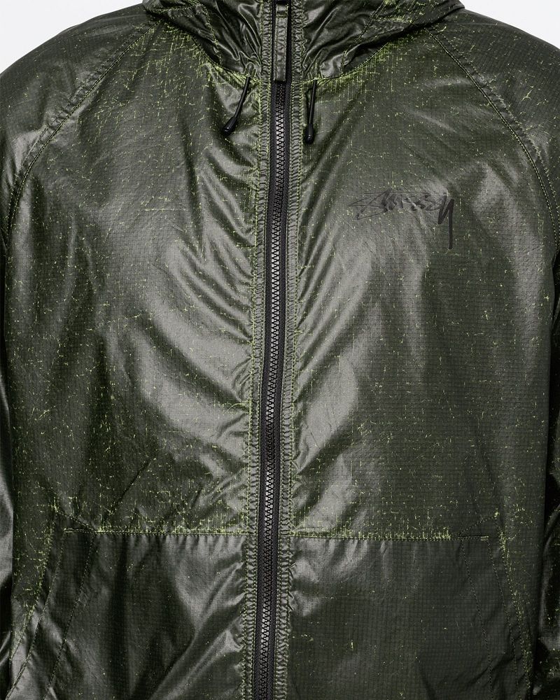 STUSSY BEACH SHELL CRACKED RIPSTOP Vert Clair | STUSSY-56390