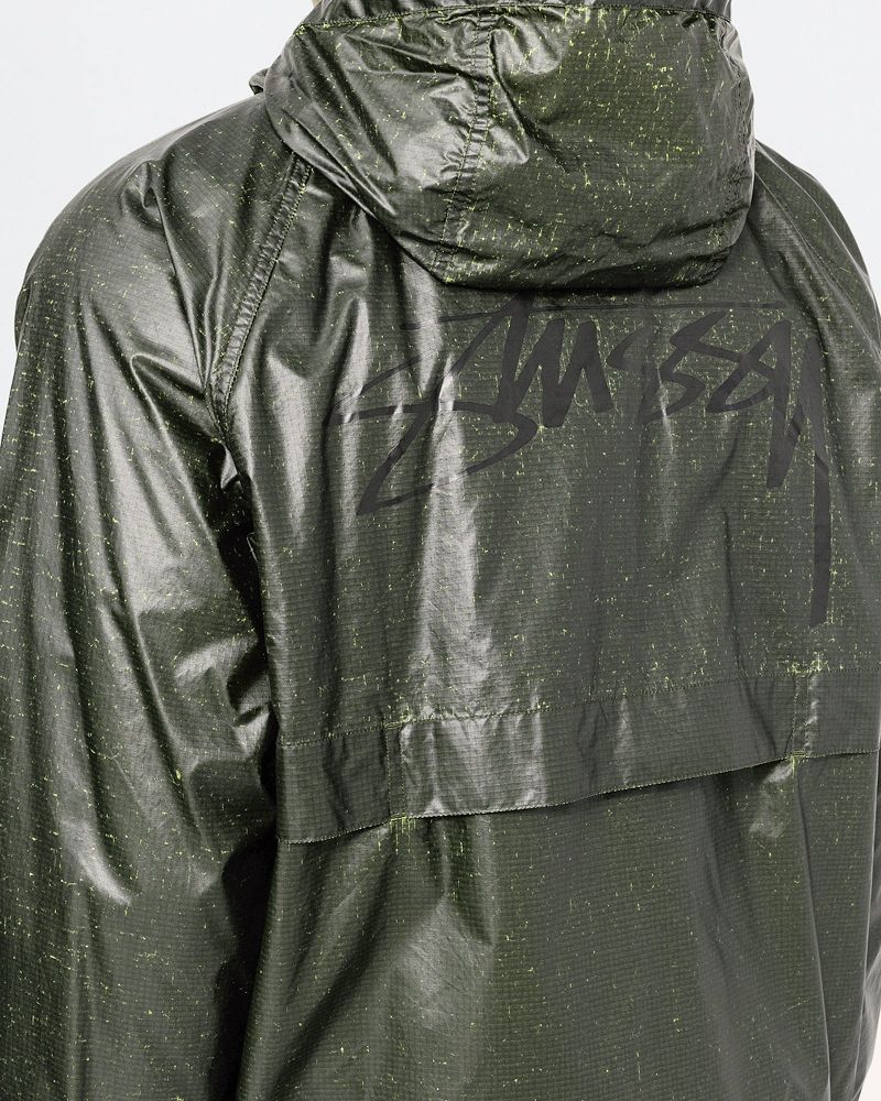 STUSSY BEACH SHELL CRACKED RIPSTOP Vert Clair | STUSSY-56390