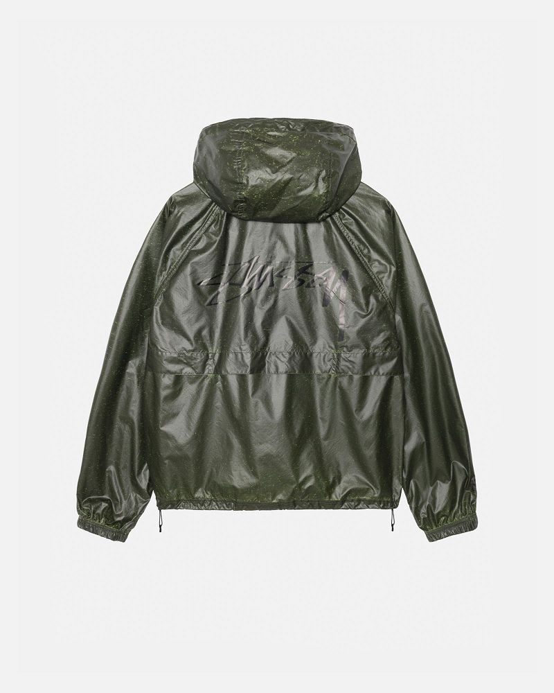 STUSSY BEACH SHELL CRACKED RIPSTOP Vert Clair | STUSSY-56390