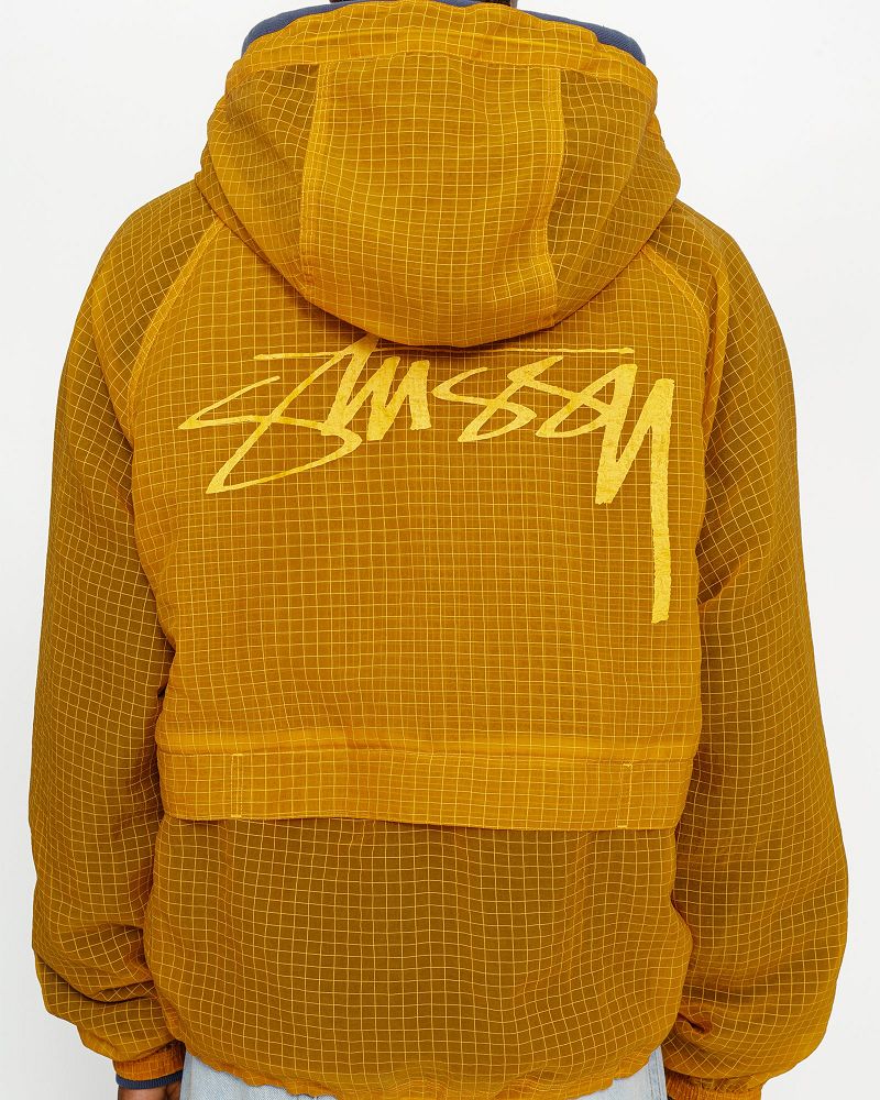 STUSSY BEACH SHELL TRANSPARENT RIPSTOP Jaune | STUSSY-56401