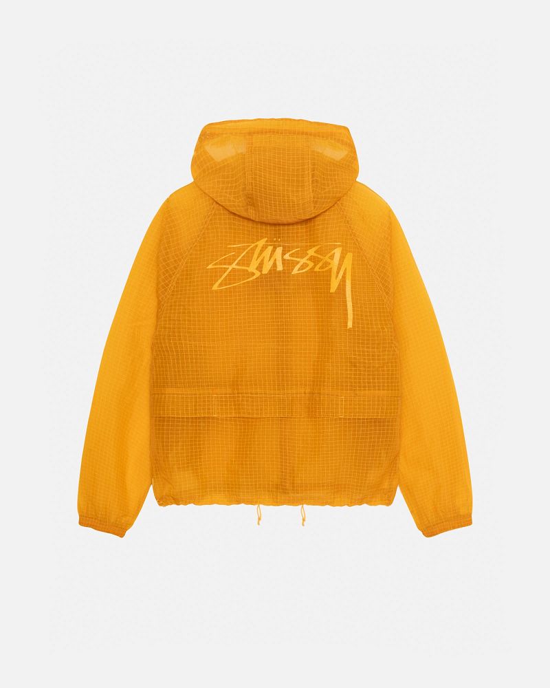 STUSSY BEACH SHELL TRANSPARENT RIPSTOP Jaune | STUSSY-56401