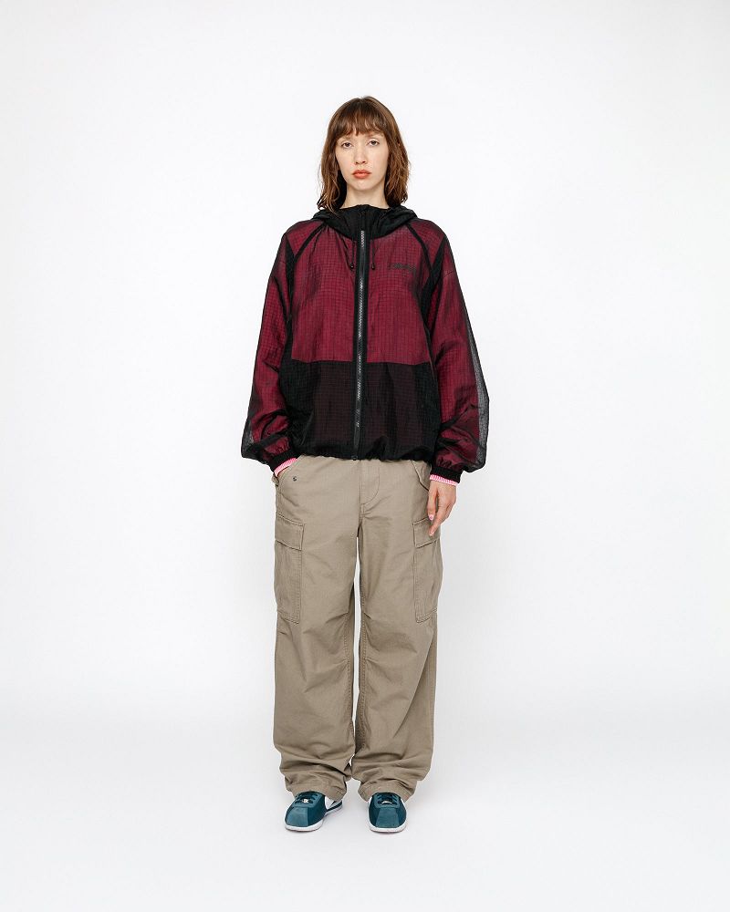 STUSSY BEACH SHELL TRANSPARENT RIPSTOP Noir | STUSSY-56399