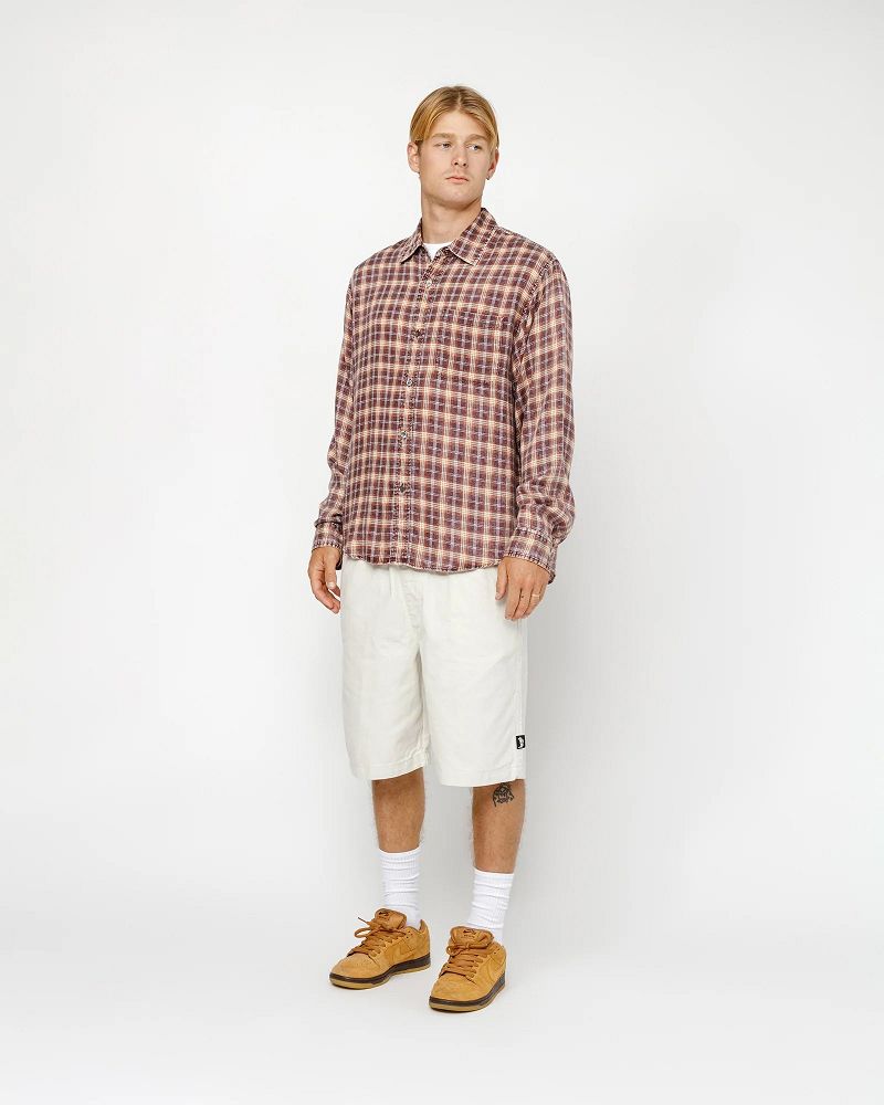 STUSSY BEACH SHORT BRUSHED COTTON Beige | STUSSY-56041