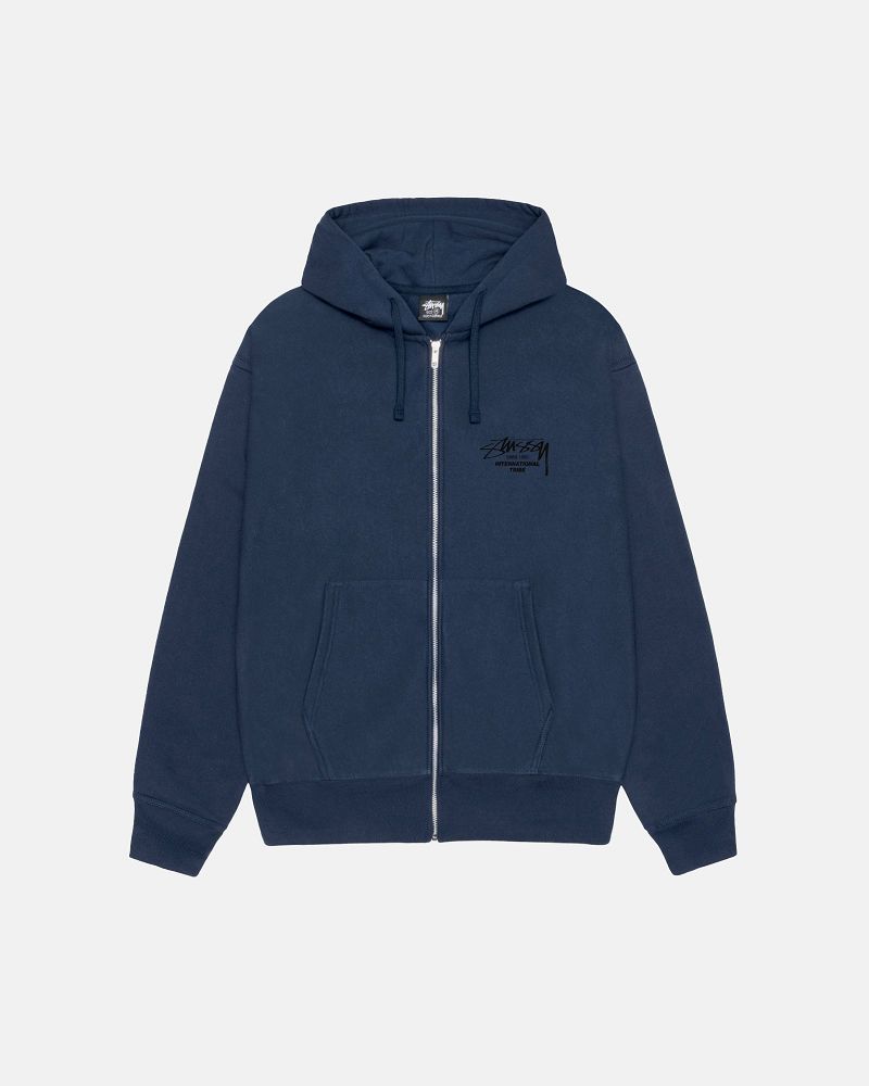 STUSSY BEAT SOUNDS ZIP HOODIE Bleu Marine | STUSSY-55821