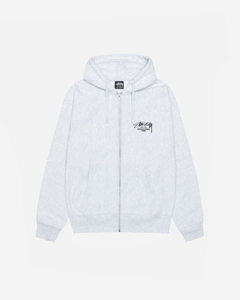 STUSSY BEAT SOUNDS ZIP HOODIE Grise | STUSSY-55820