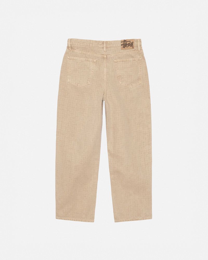 STUSSY BIG OL' JEAN CANVAS NEEDLEPUNCH Kaki | STUSSY-56129